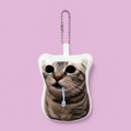 Drooling cat keychain with speaker (No.1)